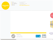 Tablet Screenshot of magneticdesign.com.au